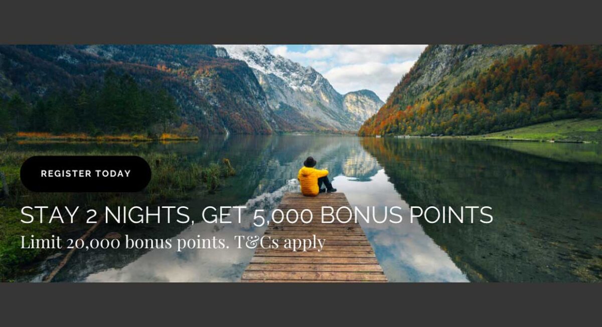 WorldHotels 5000 bonus points