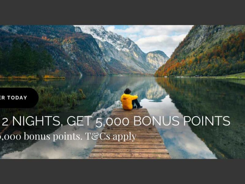 WorldHotels 5000 bonus points