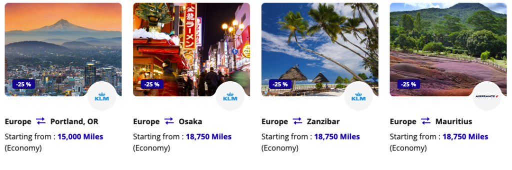 a screenshot of a travel website