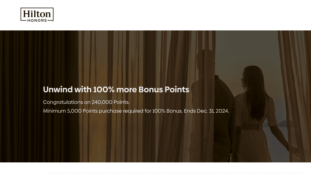 Buy Hilton 100% bonus