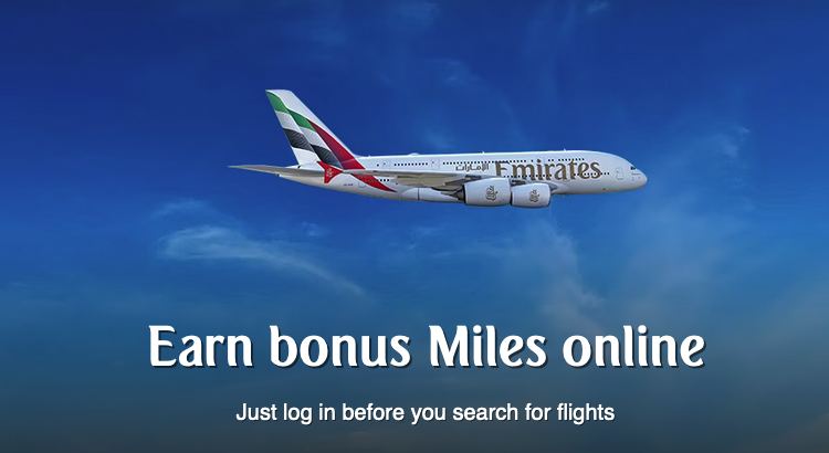 Emirates Skywards Personalized flight bonus