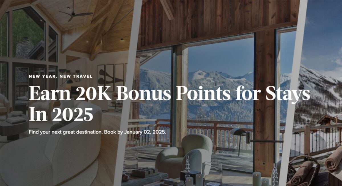 Earn 20,000 bonus points for Homes & Villas by Marriott Bonvoy stays in 2025