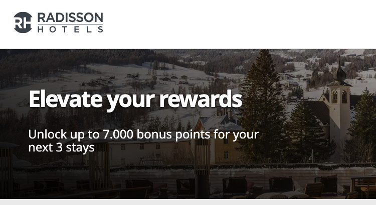 Radisson Rewards 7000 bonus points