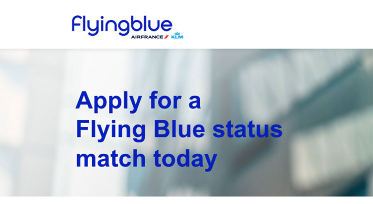 Air France KLM Flying Blue elite status match opportunity for Iberia Plus elite members (Residents of Spain only)