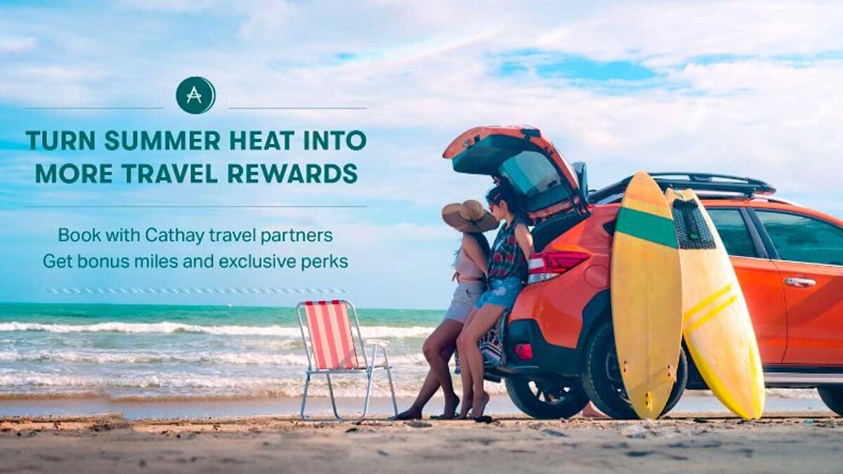 Cathay 10% on hotels, car rentals