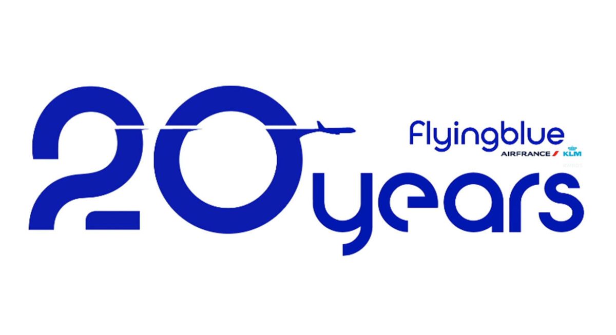 a blue and white logo