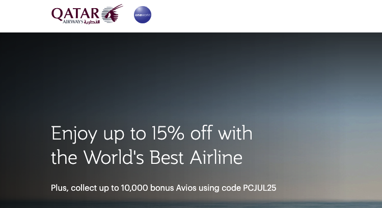Up to 10000 Avios on Qatar Airways flights