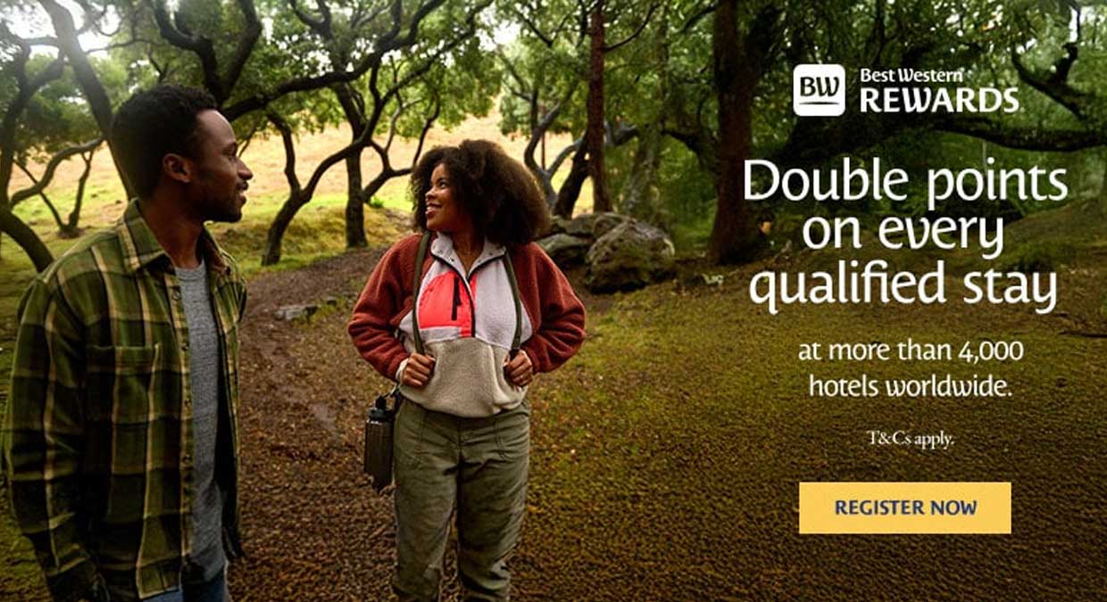 Best Western 2x points worldwide