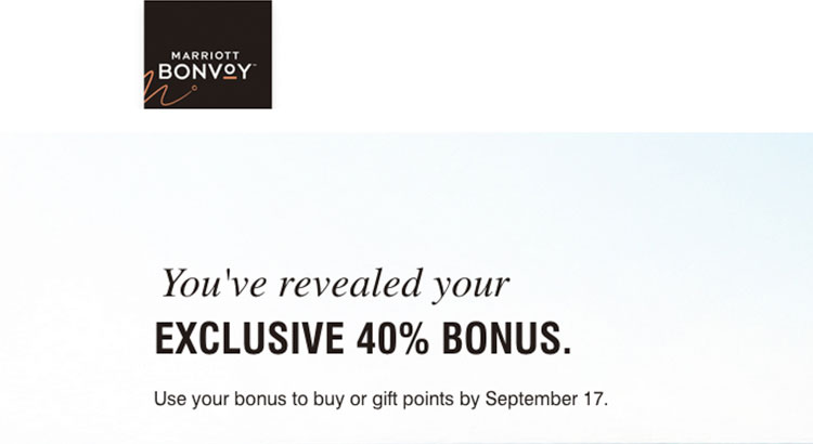 Buy Marriott points bonus