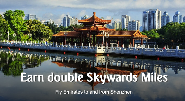 Emirates 2x miles Shenzhen