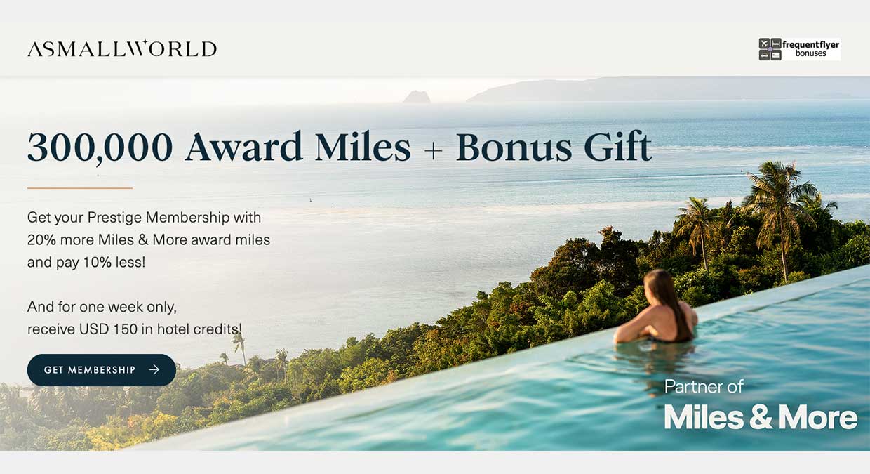 ASMALLWORLD Miles & More 300,000 miles