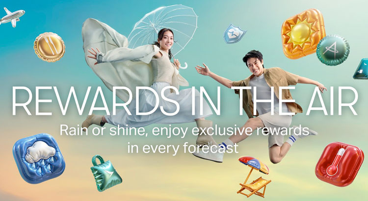 a man and woman jumping in the air