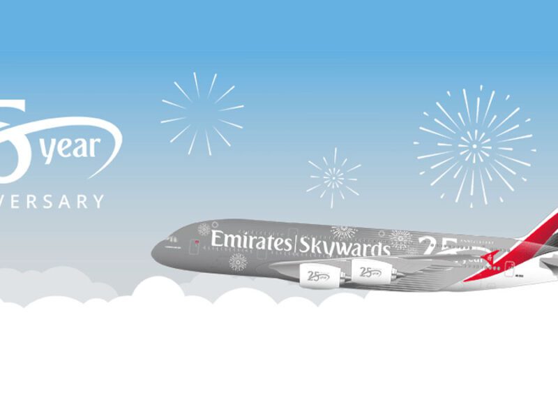 Emirates 25th anniversary - earn 50% bonus miles on all flights