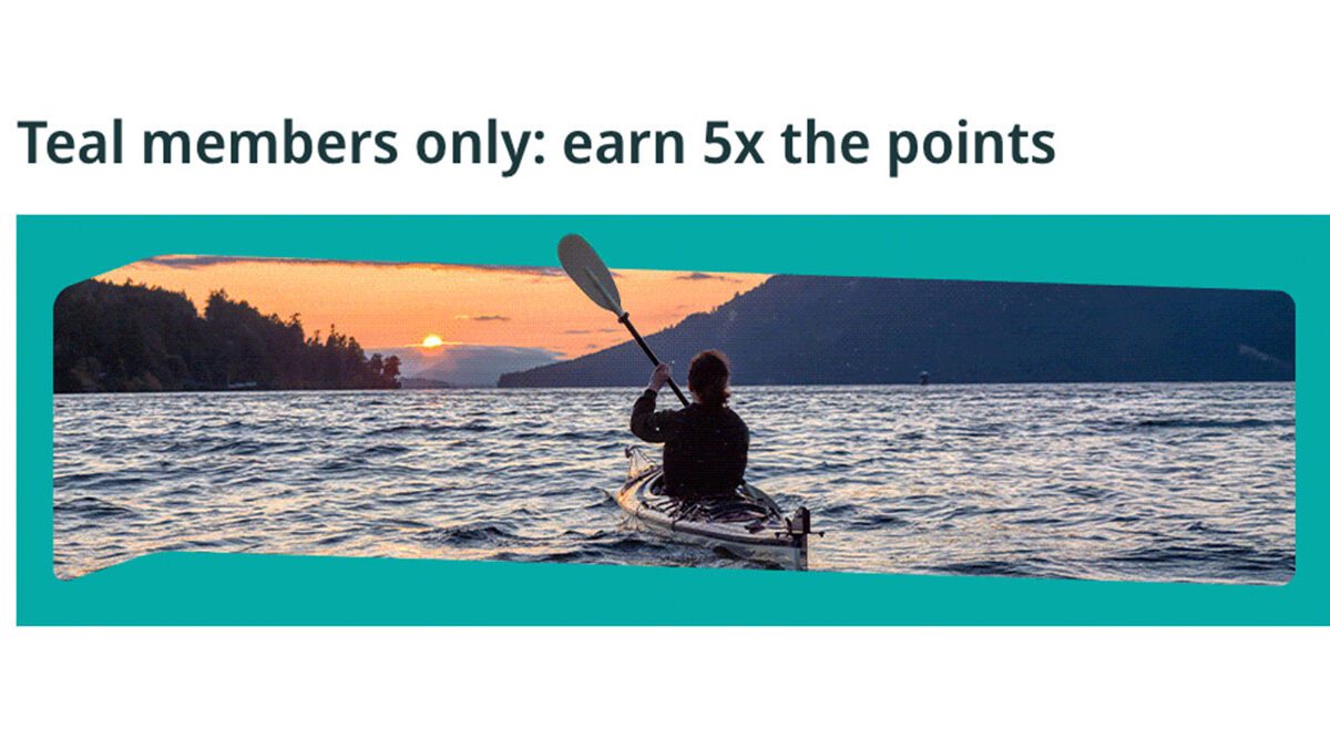 WestJet Rewards 5x points