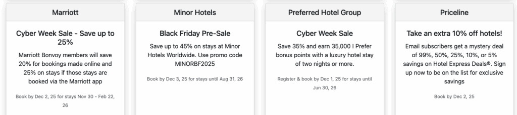 screens screenshot of a hotel