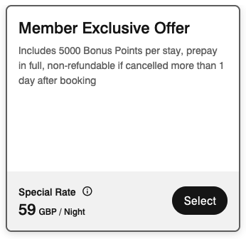 a screenshot of a member offer