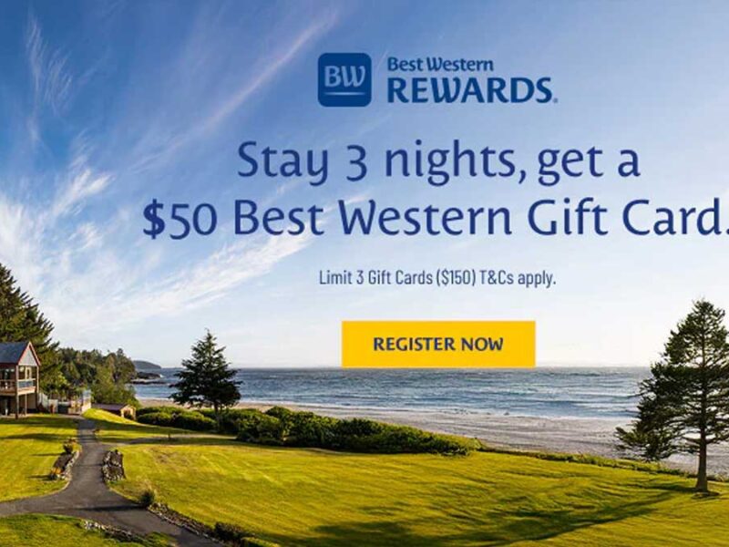 Best Western stay 3 get $50