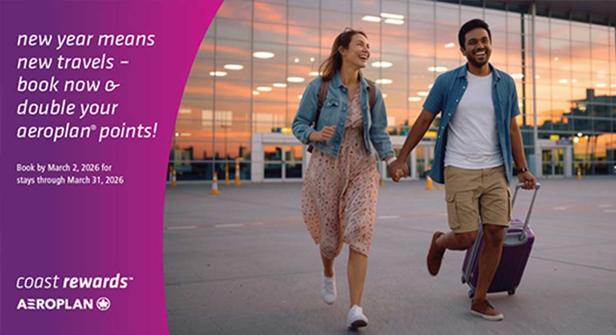 Coast Hotels 2x Aeroplan Points