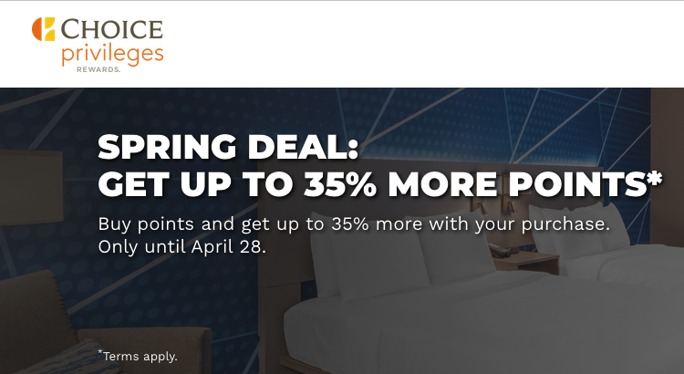 Buy Choice Privileges Points 35% bonus