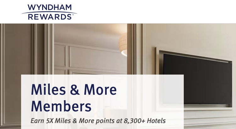 Miles & More 5x miles at Wyndham Hotels