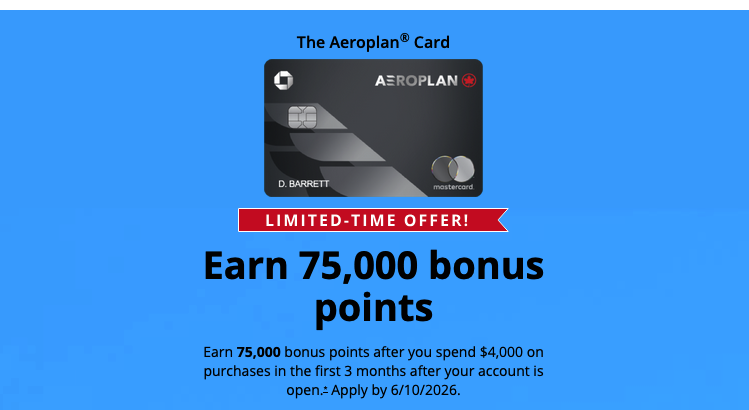 Chase Aeroplan 75000