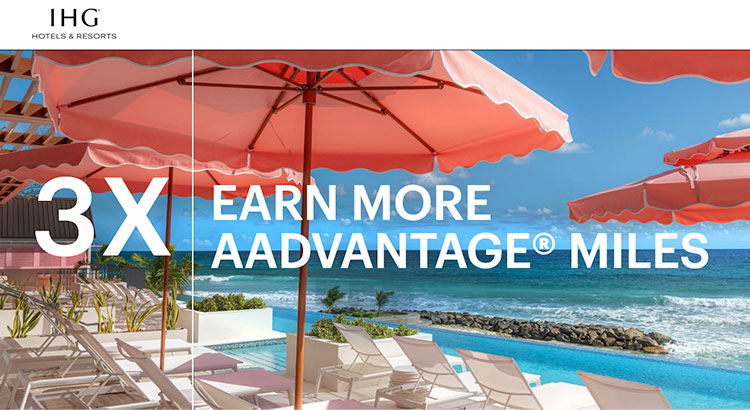 American AAdvantage: Earn 3x miles for every stay with IHG Hotels & Resorts