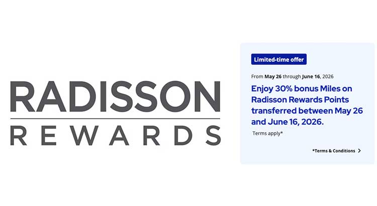 Air France KLM Flying Blue: 30% bonus miles on points transfers from Radisson Rewards (May 29 Bonus Offer Highlight)