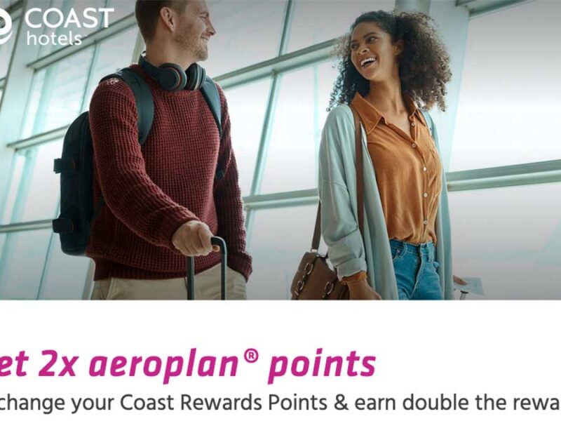 Coast Hotels Aeroplan Transfer Bonus